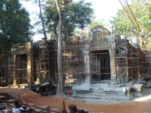 Some of the gorgeous (?) scaffolding