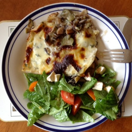 OMG vegetarian lasagne - delish!