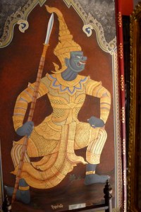 Part of a fresco on a wall