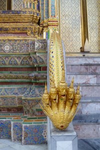 Naga on the steps of the temple