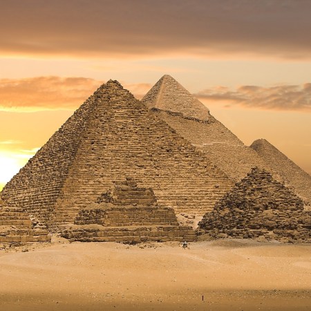 The Pyramids at Giza in Egypt