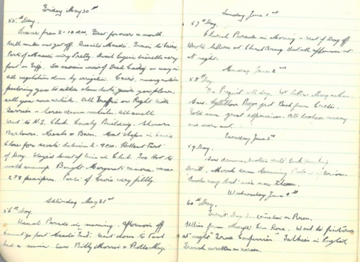 Friday May 30th - Wednesday June 4th 1941