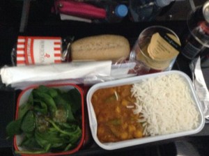 Qantas curry lunch