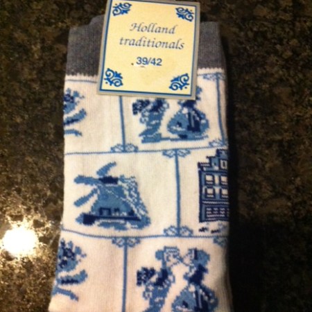 Blue & White Delft socks