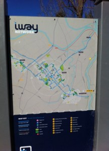 Map at the start of the path