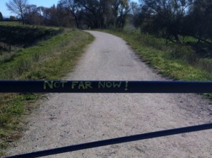 "Not Far Now!" - to what?