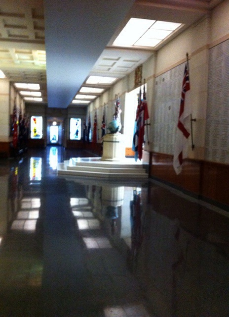 World War 2 corridor of names of those lost from the Auckland region in World War 2