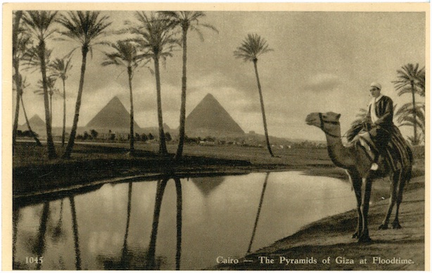 Cairo - The Pyramids of Giza at Floodtime