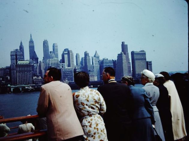 New York 1970ish - but not sure who's slide this is? As far as we know, my Grandparent's never went to the USA.