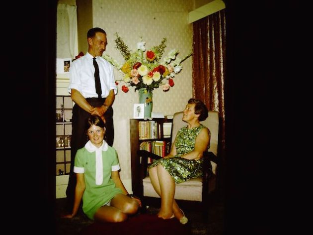 My Grandparent's and my Aunt on their silver wedding anniversary - April 1970