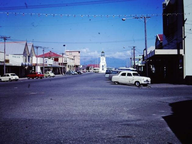 Main street of Hokitika - January 1973