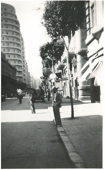 Looking down Sharia Madalegh(?) - Cairo July 23 1941