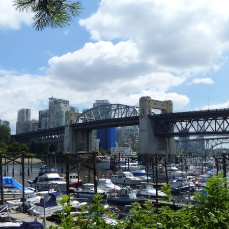 Burrard Street Bridge from the walkway