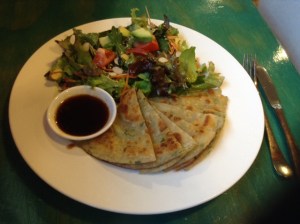 Formosa Delight - Chive Pancakes with Salad