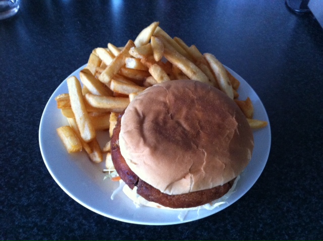 Great Wall Takeaway - Vegetarian Burger & Chips