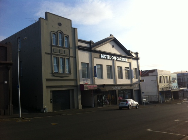 The imaginatively named "Motel on Carroll" and "Shop on Carroll" (which is a really cool, retro Op Shop)