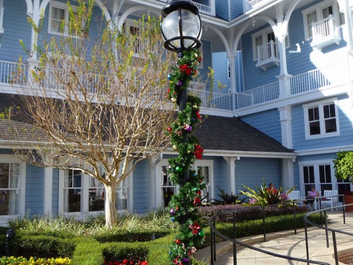 Garland outside the Beach Club Resort