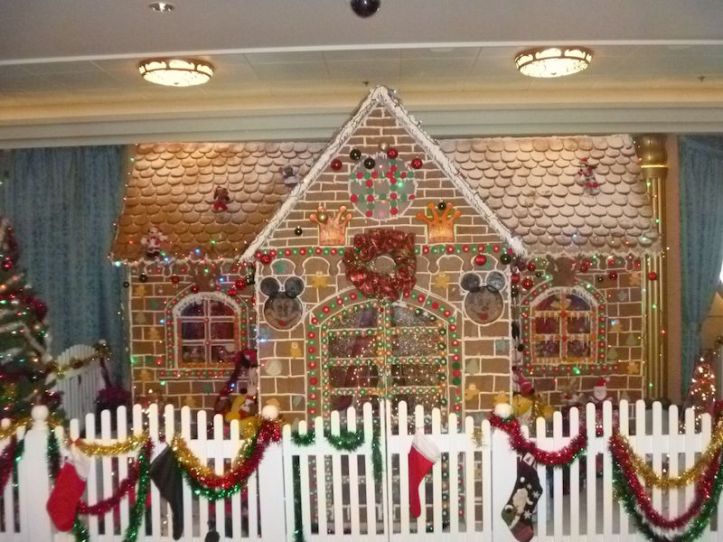Even Disney Cruise Line has a Gingerbread House - this one was on the Disney Fantasy