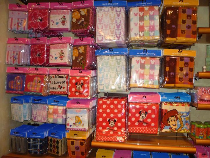 Generic merchandise available in the store - lots of face washers and guest towels