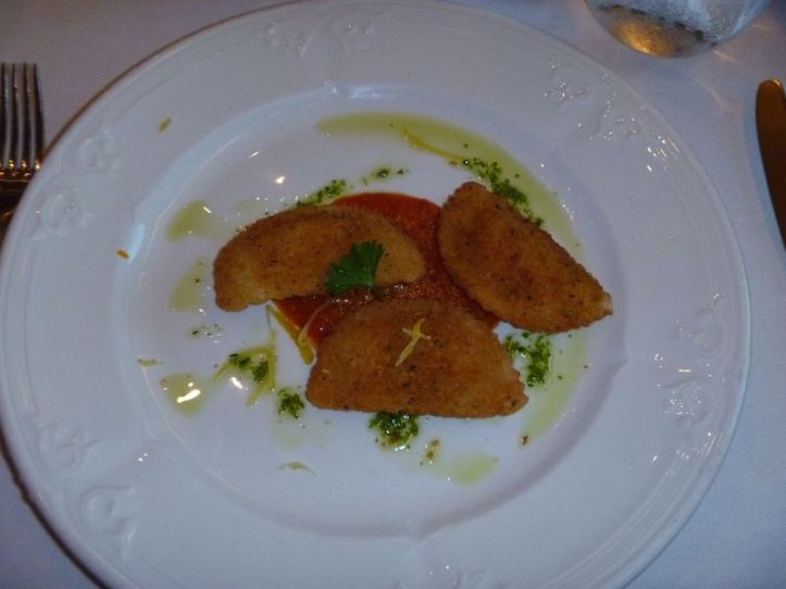 Crumbed, cheesy, ravioli parcels - I could have eaten a bucket full of these