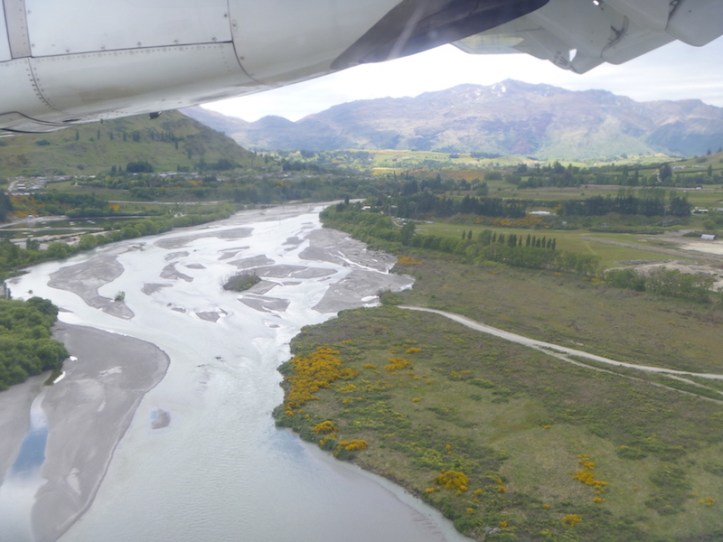 Nearly there now, minutes from landing ...