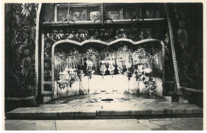 The Star below which is the actual place where Christ was born - Bethlehem