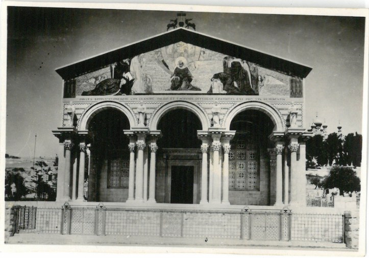 Front of Church of All Nations, Garden of Gethsemane - Jerusalem