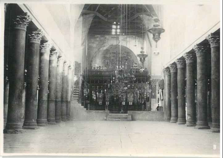 Inside View of Church of Nativity - Bethlehem