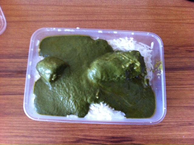 For dinner, after the previous night's diversion to Thai, it was back to Indian. This time to the Spice Room.  I don't remember what this dish was called but it was dumplings in a spinach curry.  This was outstanding!  Best meal of the week without a doubt.