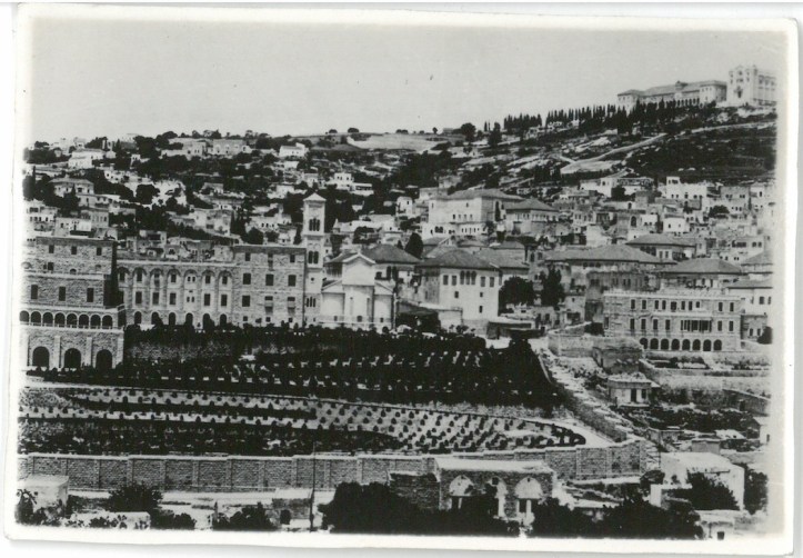 General View of Nazareth, showing Polish Children Refugee Manor in high background - Nazareth