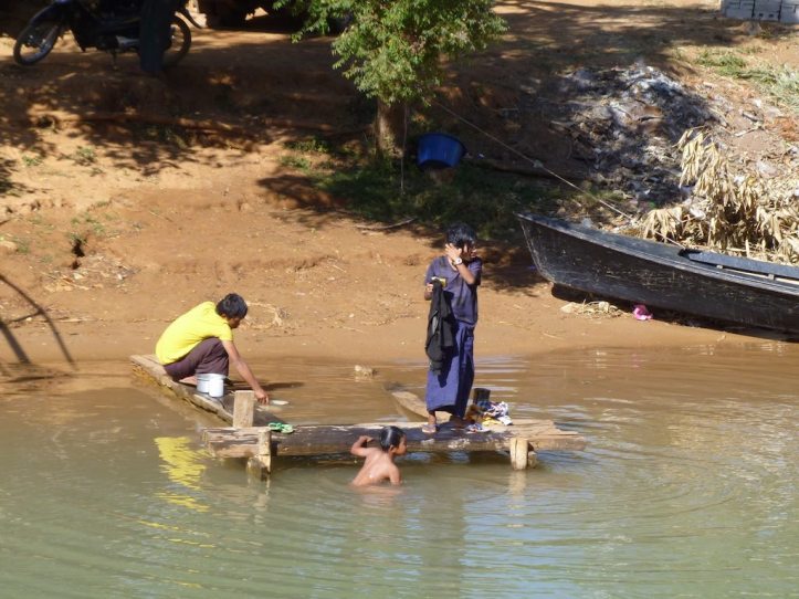 Bathtime in the river