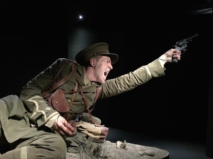 Lieutenant Spencer Westmacott, one of the first men to land on Gallipoli on 25th April 1915.  At Baby 700 hill he reinforced the Australian line with his troops.  His right arm was smashed by a bullet while holding off a Turkish attach.  He was stretchered to the beach and evacuated.