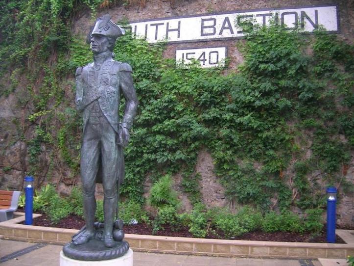 South Bastion Wall and Lord Nelson statue