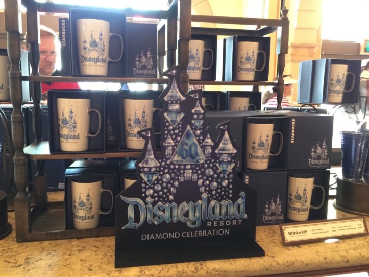 Display of the Starbucks mugs