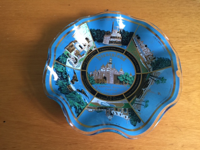 Disneyland Fluted Glass Dish Disneyland Fluted Glass Dish 